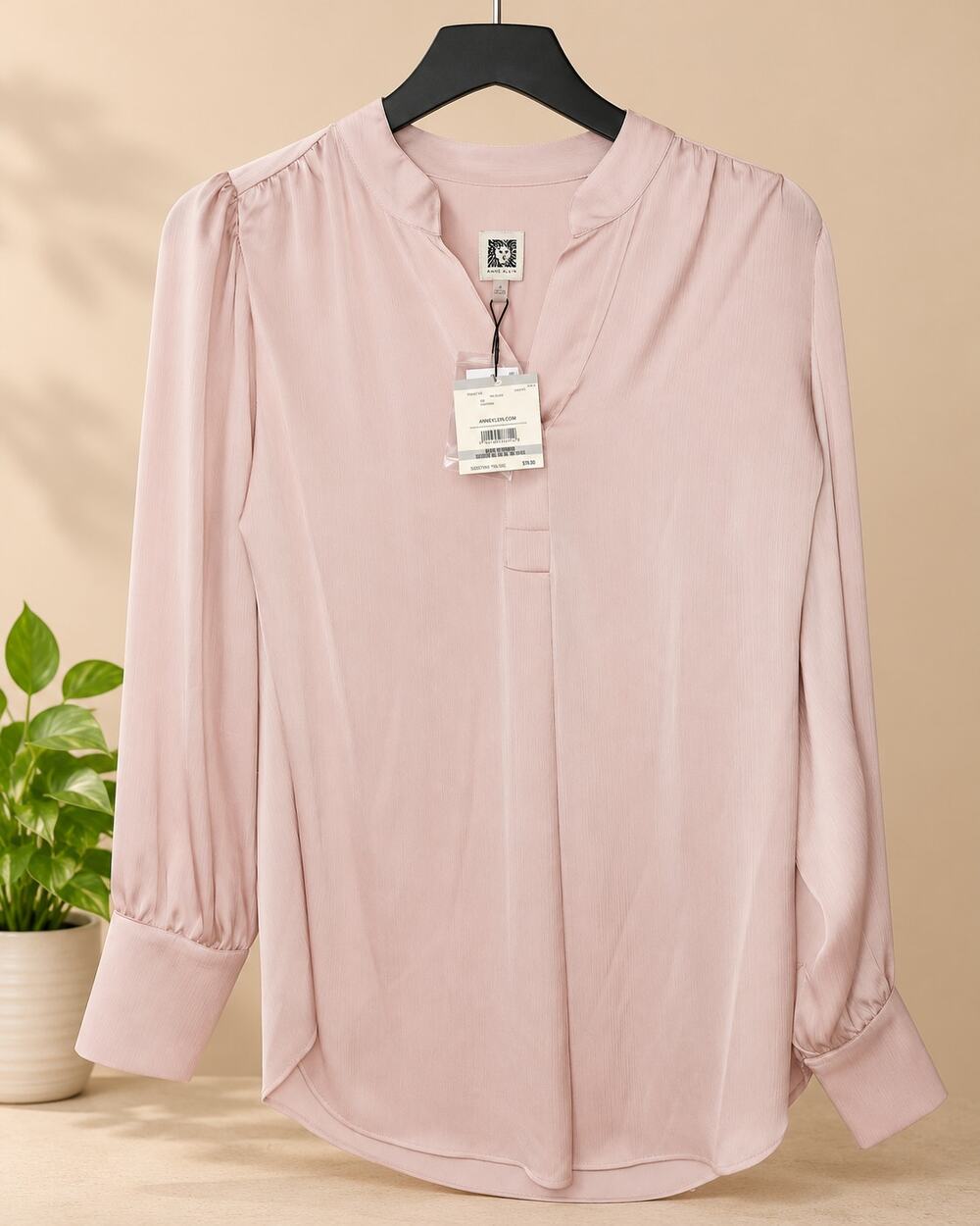 NWT Anne Klein Plus Size Pleat Front Women's Blouse XL